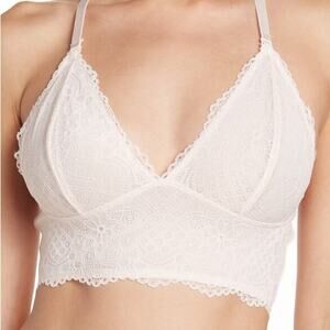BP Convertible Lace Longline Bralette In Light Pink Junior’s size XXL